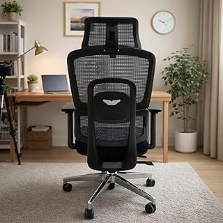 Green Soul Astra Ergonomic Office Chair for Work Lockable Cushioned Footrest Moulded Foam Seat with Thigh Support Seat Slider Multi-Lock Recline 3 Year Warranty (Black)
