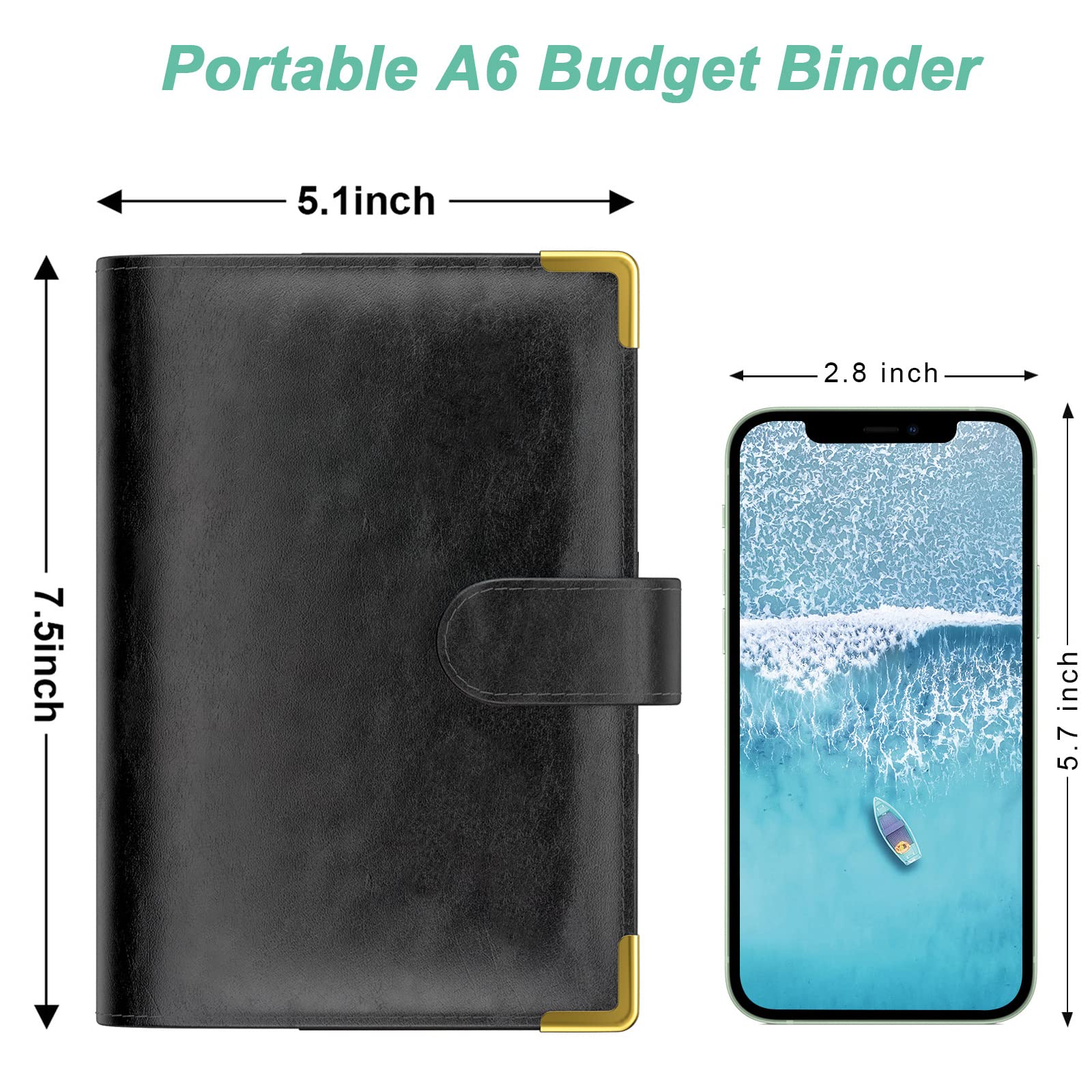 Hnogri Budget Binder with Zipper Envelopes - Image 4