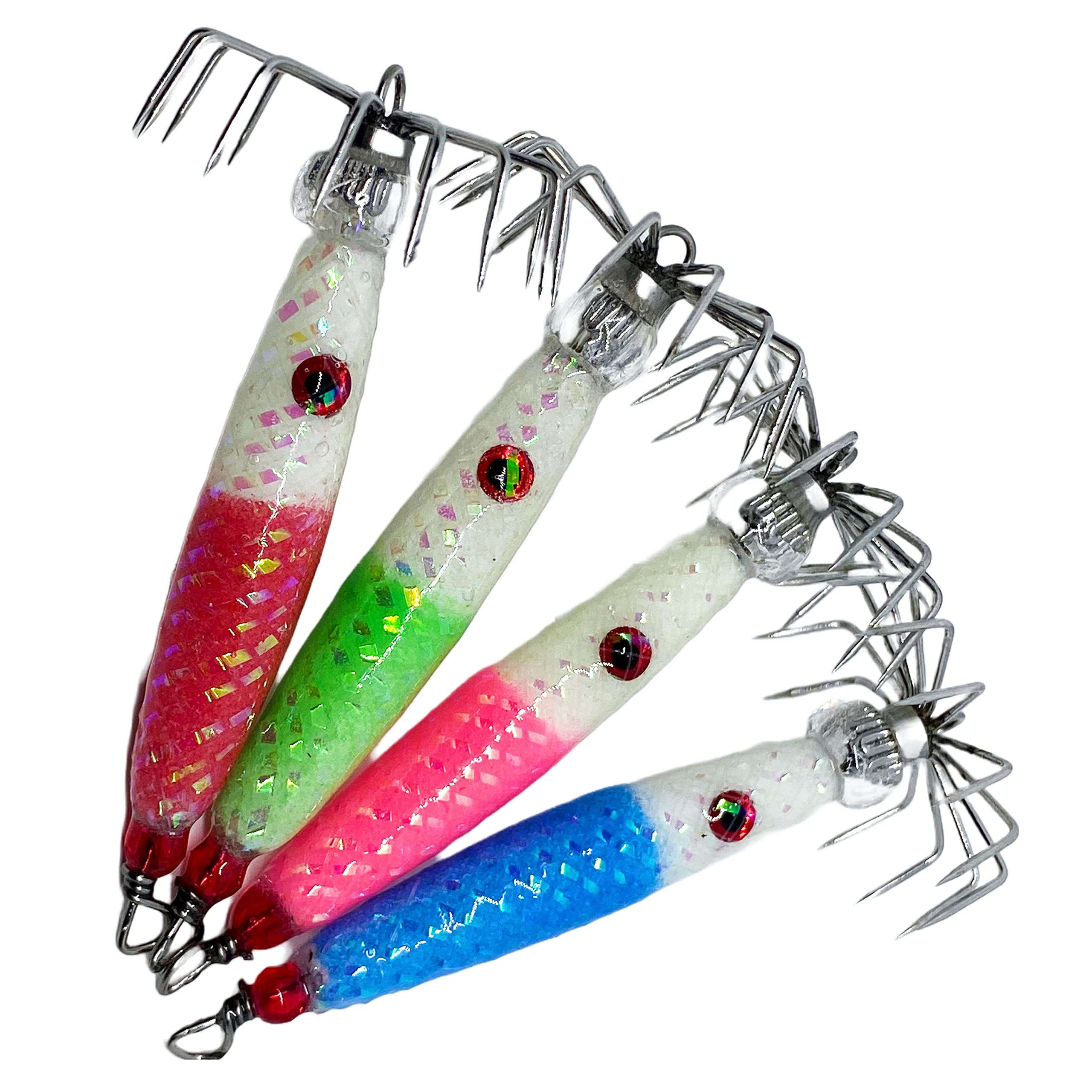 Amazon.com: Squid Jig Weighted jigs Handmade 30mm Wide Hook Made