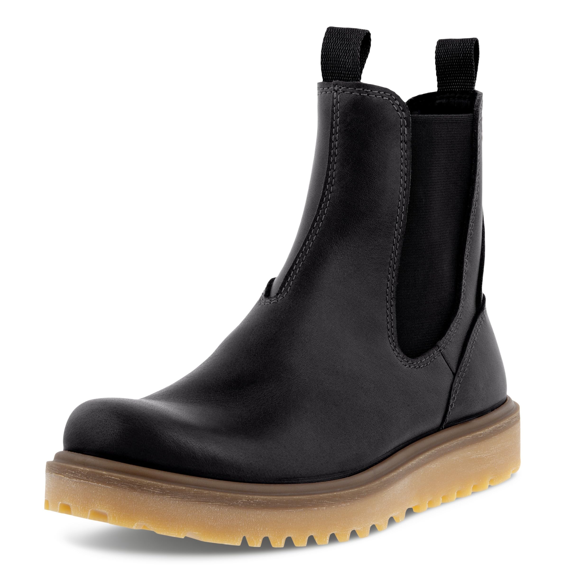 ECCO Women's Staker Plain Toe Chelsea Boot, Black, 3/3.5 UK
