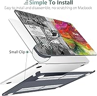 Vista 52 de TWOLSKOO for M4 MacBook Air 13.6 inch Case 2025-2022 Release M4 A3240 M3 A3113 M2 A2681, Plastic Hard Shell & Screen Protector & Keyboard Cover &