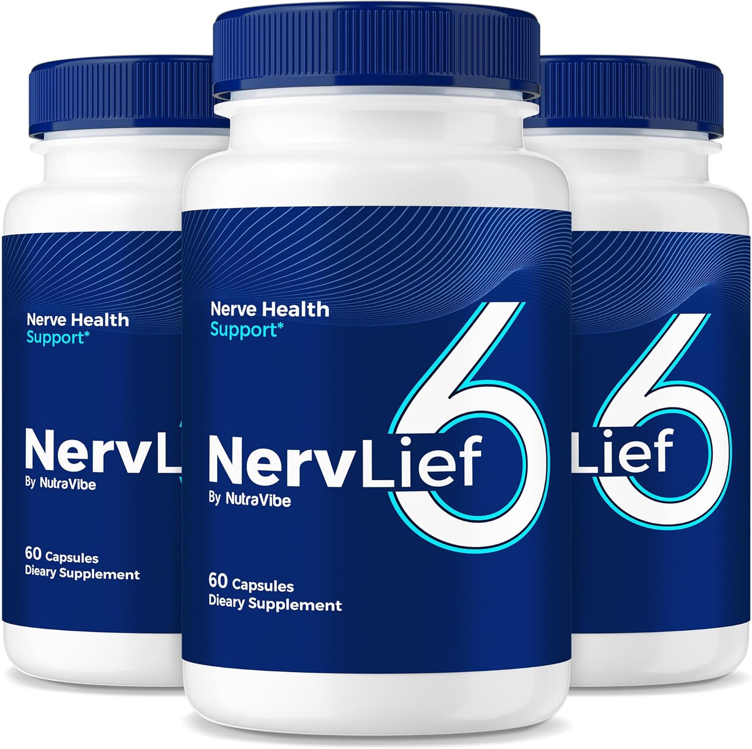 (3 Pack) NervLief 6 – Advanced NervLief6 Formula with a Premium Natural Blend to Help Support Nerve Health, Comfort & Everyday Mobility | Just Take 2 Easy-to-Swallow Pills Daily (180 Capsules)