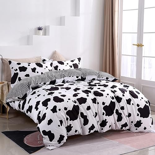 Miniatura 10 de Mengersi - Juego de funda de edredón reversible, diseño de dibujos animados, Tejido mixto de algodón, Dogs