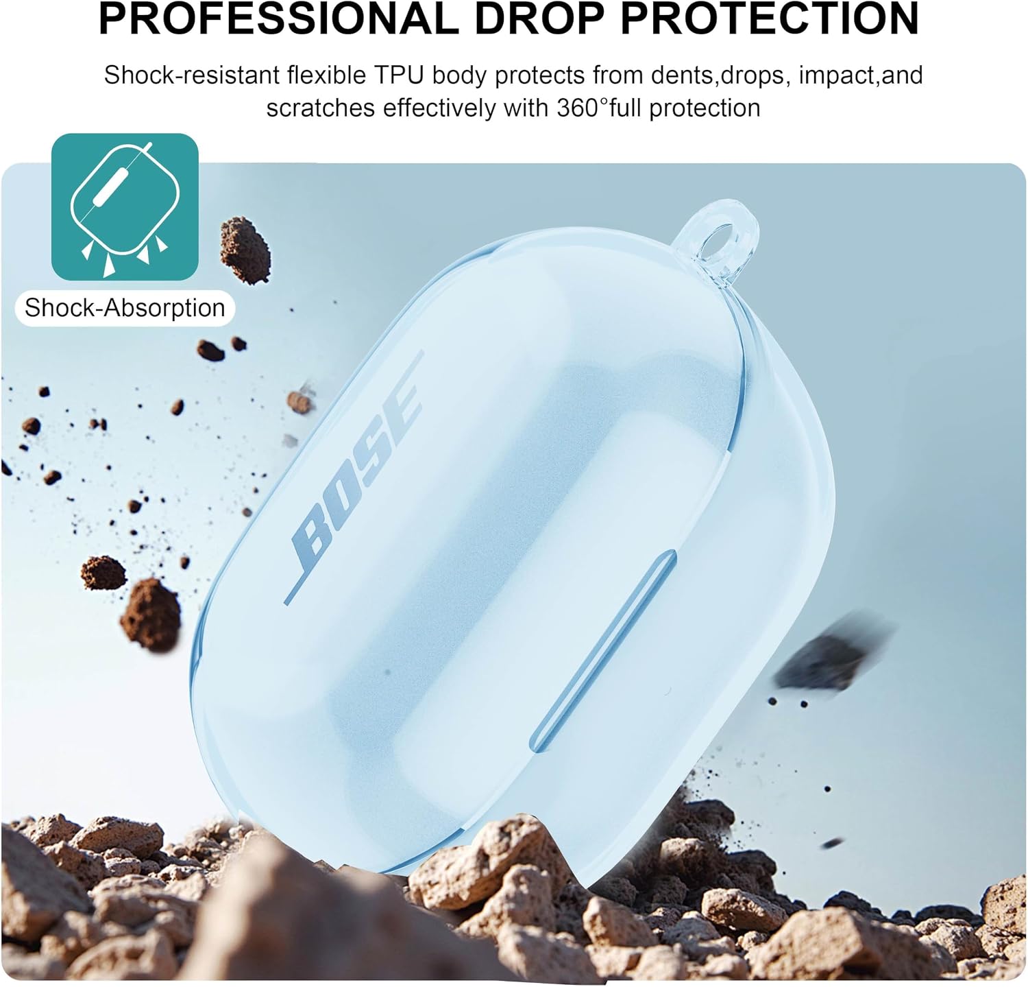 Aircawin for Bose New QuietComfort Earbuds Case Clear 2024 image 4
