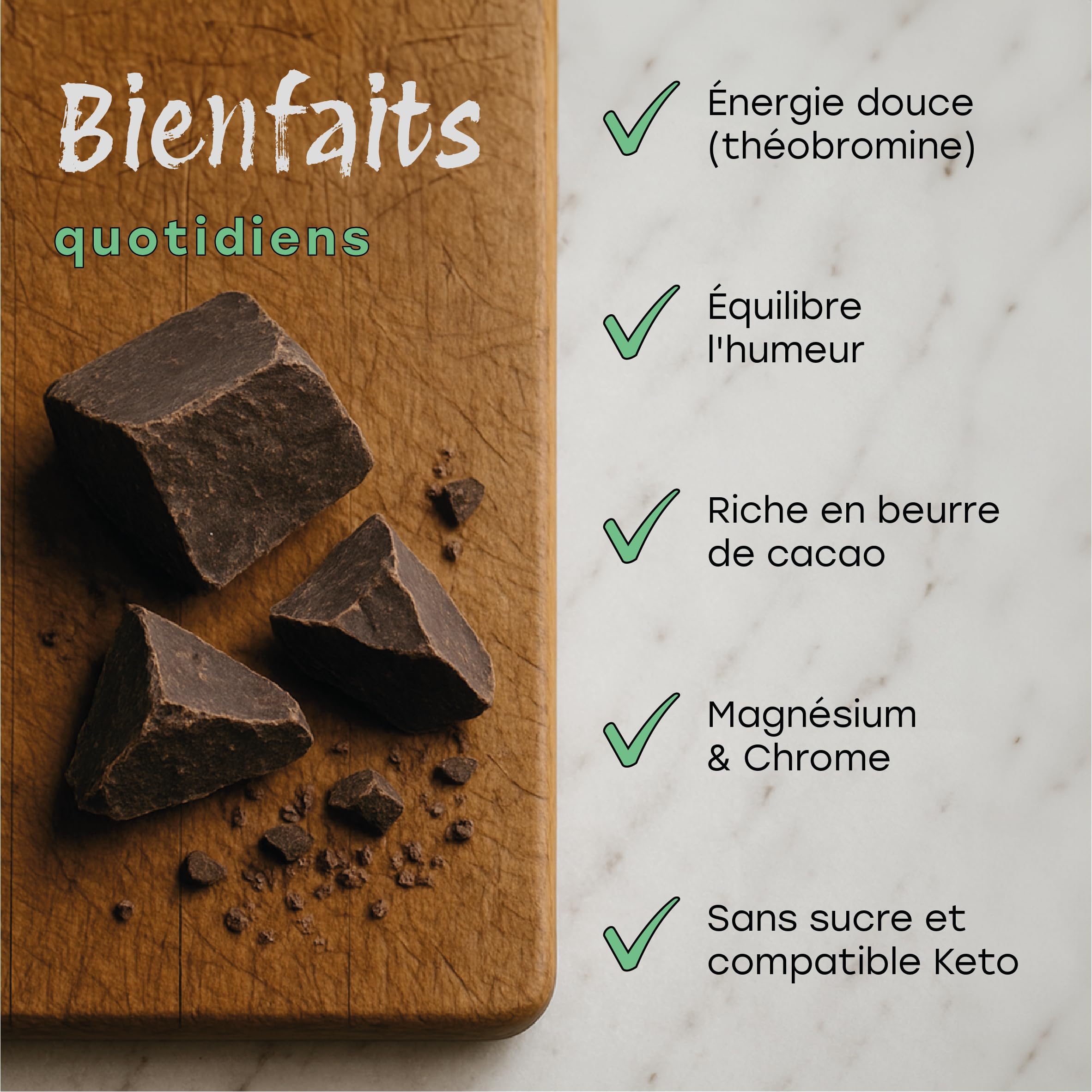 Cacao Cérémoniel Équatorien 500 G – Fève Nacional – Le Plus Ancien Chocolat À Boire Au Monde – Bloc De Cacao Cérémoniel Pur