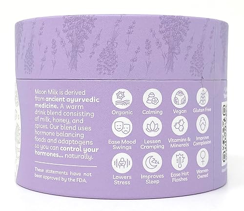 Miniatura 3 de Moon Cycle Seed Company Leche de luna de lavanda  Mezcla de latte adaptógeno, mezcla de leche de superalimento de lavanda con polvo de Ashwagandha,
