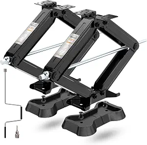 15 Best Stabilizer Jacks for Travel Trailer in 2026 4 YOMILINK 7500lbs RV Scissor Jacks with Pads, Stabilizer Leveling Heavy Duty Jacks, 24