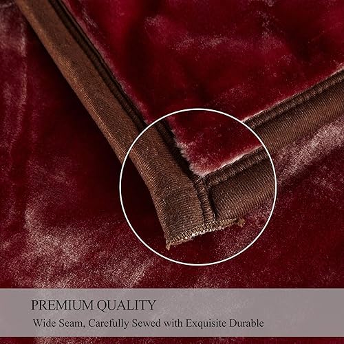 Miniatura 7 de JYK Manta de forro polar de visón, tamaño Queen, 8 libras, 2 capas, reversible, suave, cálida, estilo coreano, para otoño e invierno (flor