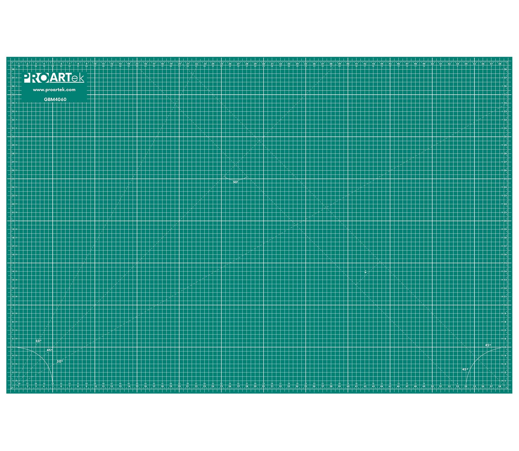 Proartek Drafting PK00012 Modello GBM4060 Series 101,6 x 152,4 cm tappetino da taglio professionale; double-face verde/nero; autorigenerante; per arti grafiche, hobby, cucito, scrapbooking e altri