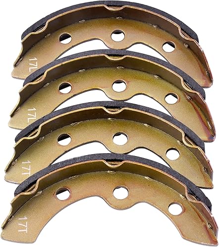 Miniatura 2 de Roykaw Zapatos de pastillas de freno para carrito de golf Club Car DS 1995 en adelante y 2004 modelos precedentes, sustituye al OEM # 1018232-01, (2