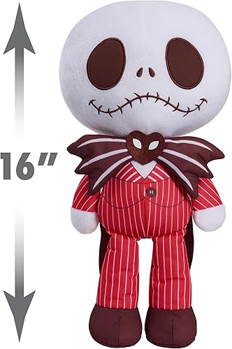 Miniatura 6 de Just Play Disney Tim Burton's The Nightmare Before Christmas Valentine - Sally de peluche grande de 16 pulgadas, juguetes para niños a partir de 3