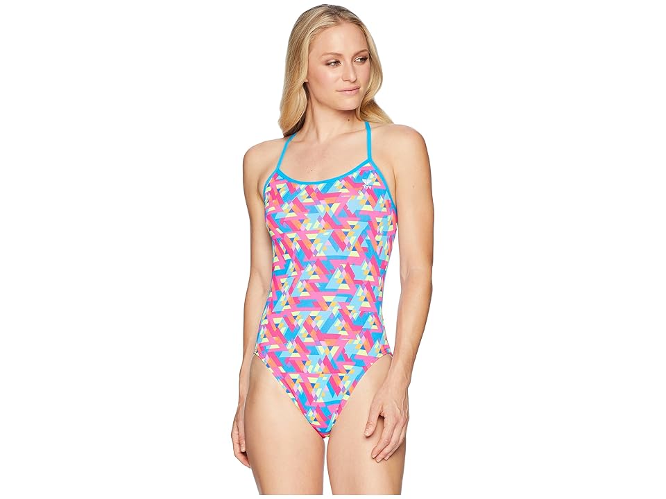 

TYR Le Reve Trinityfit (Pink/Turquoise) Women's Swimsuits One Piece