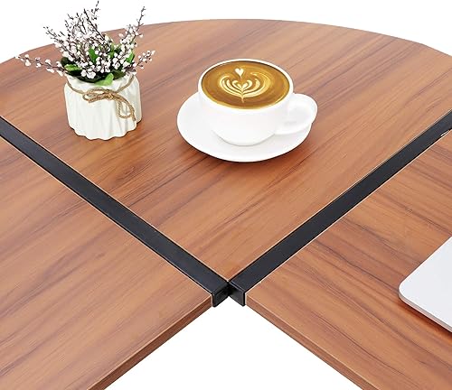 Miniatura 15 de Escritorio esquinero para computadora en forma de L, moderno, para videojuegos, mesa de estudio, estación de trabajo de escritura para oficina en