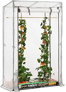 Christow Tomato Greenhouse With Reinforced Cover & Frame Garden Growhouse (Single Growbag)