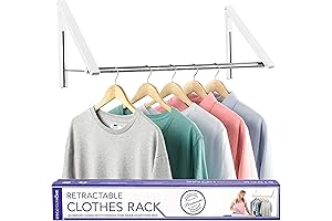 Double Foldable Laundry Room Hanging Rack
