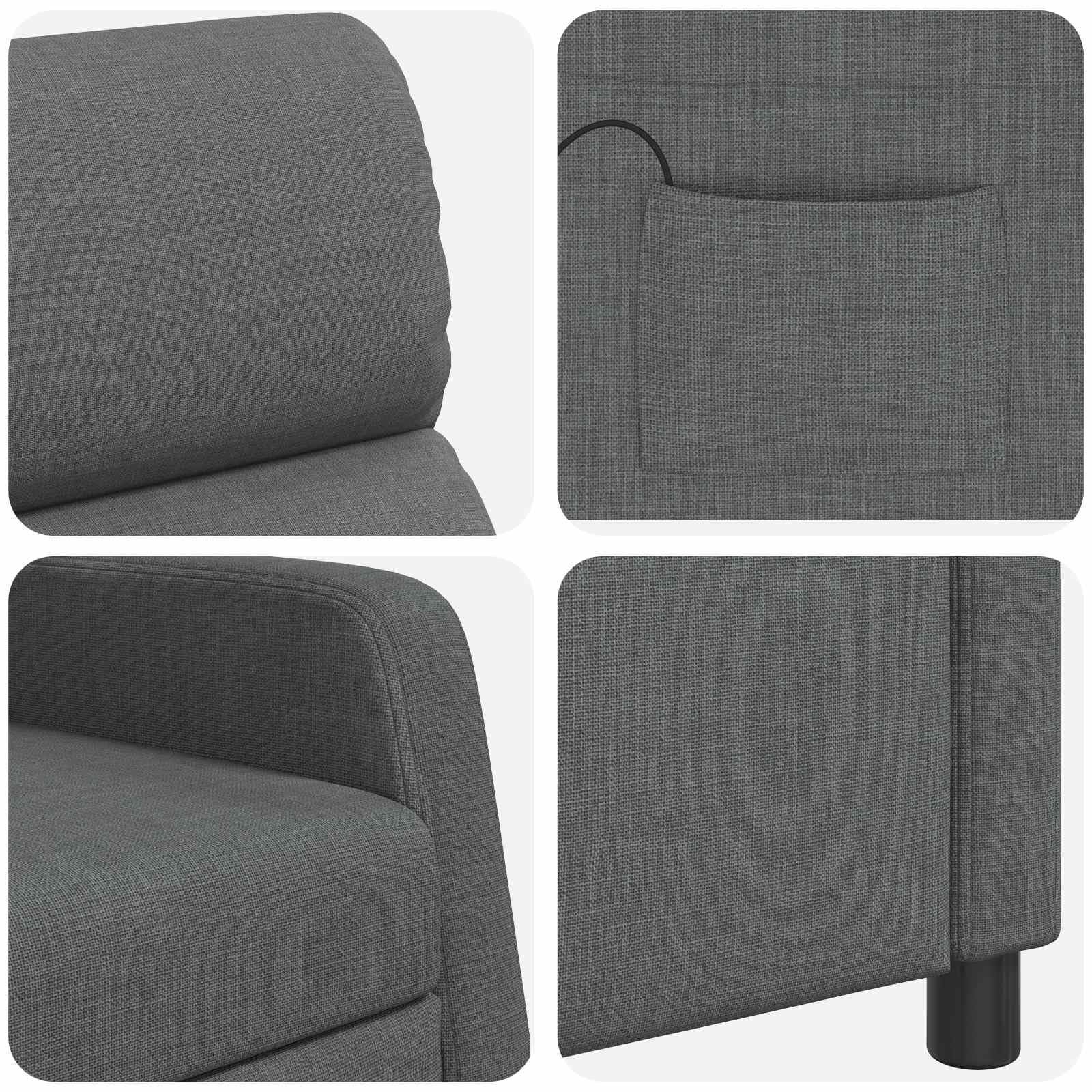 Hothingwell - Sillón reclinable (66 x 95 x 100 cm)