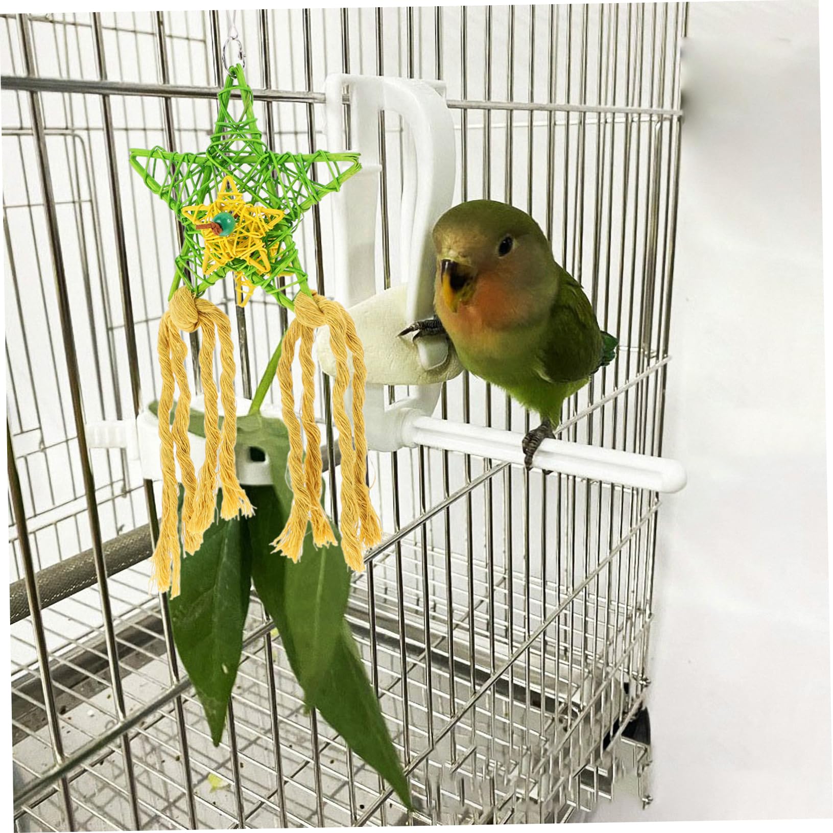 Ensemble De 3 Jouets À Mâcher pour Oiseaux Déchiqueteuse De Papier en Rotin pour Perroquet Jouets À Mâcher pour Bec Doiseau pour Calopsitte