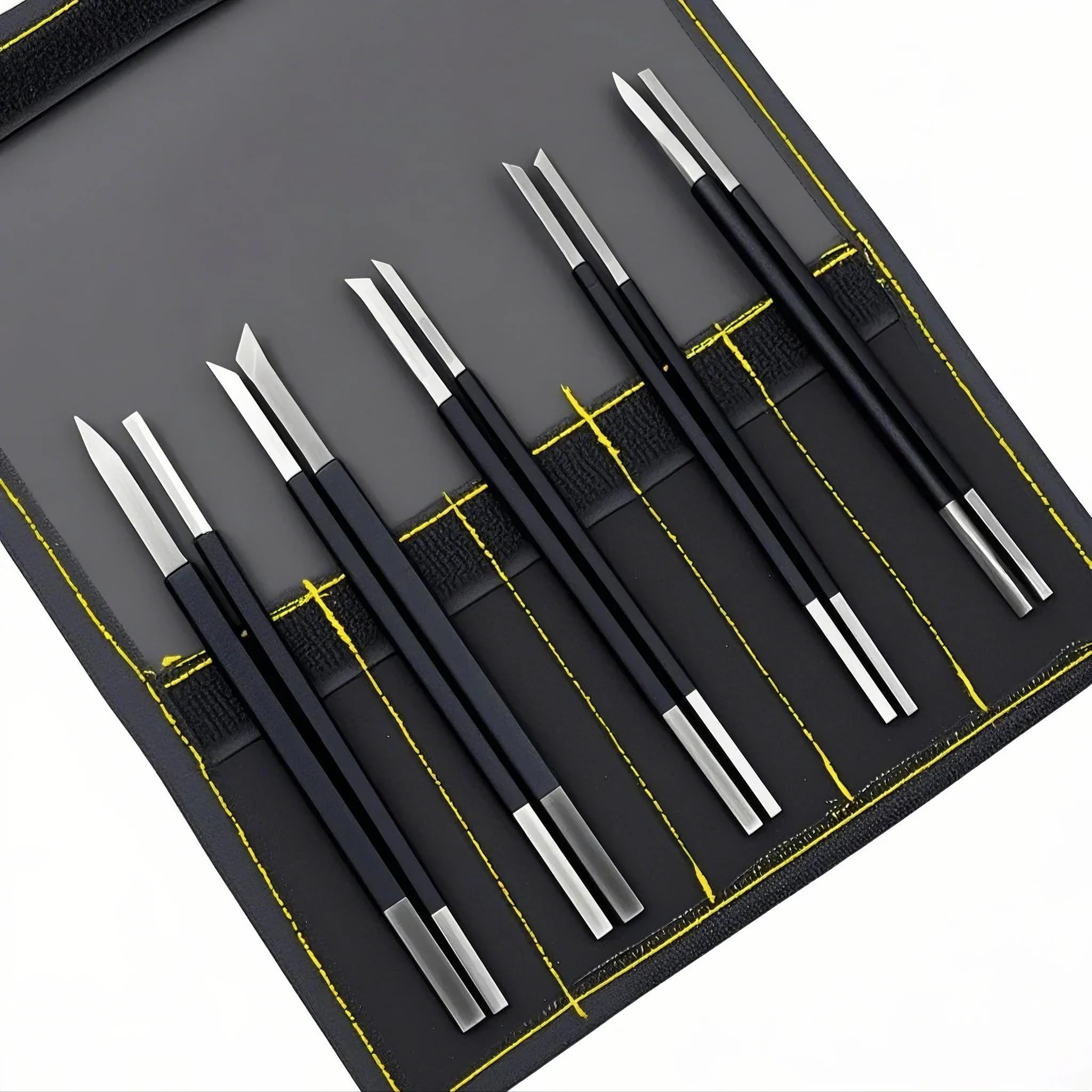Stone Carving Hand Tool 10pcs High Carbon Steel Carving Chisel Knives Kits