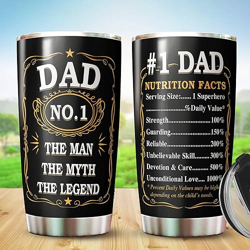 Miniatura 5 de Regalos para papá, el mejor vaso para el día del padre, Navidad, cumpleaños, taza de café, regalo #1 para papá