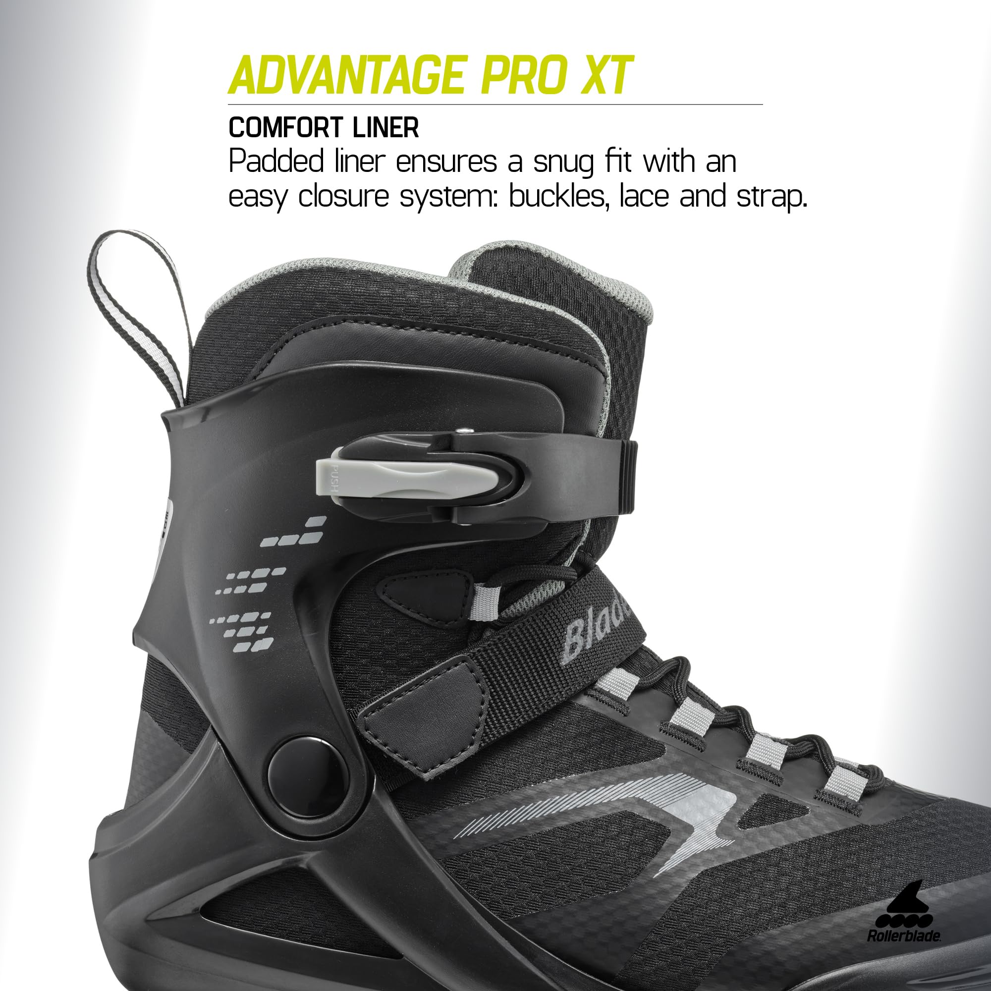 Rollerblade Men's Advantage Pro XT Black/Silver Skates