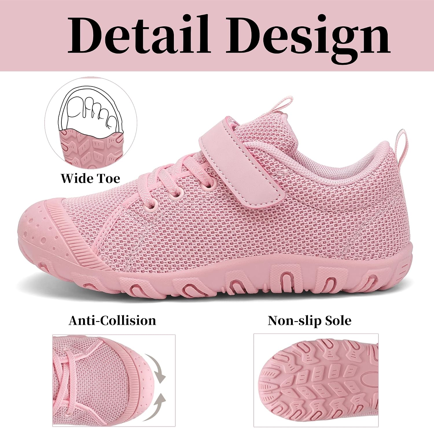 Boys Girls Shoes Anti-Collision Girls Boys Sneakers Slip on Running Tennis Shoes for Toddler/Little Kid/Big Kid