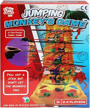 A2Z 4 Kids Jumping Monkey Game Fun-Filled Family Entertainment Game Easy To Play Suitable 2 To 4 Players Perfect All Ages Fun