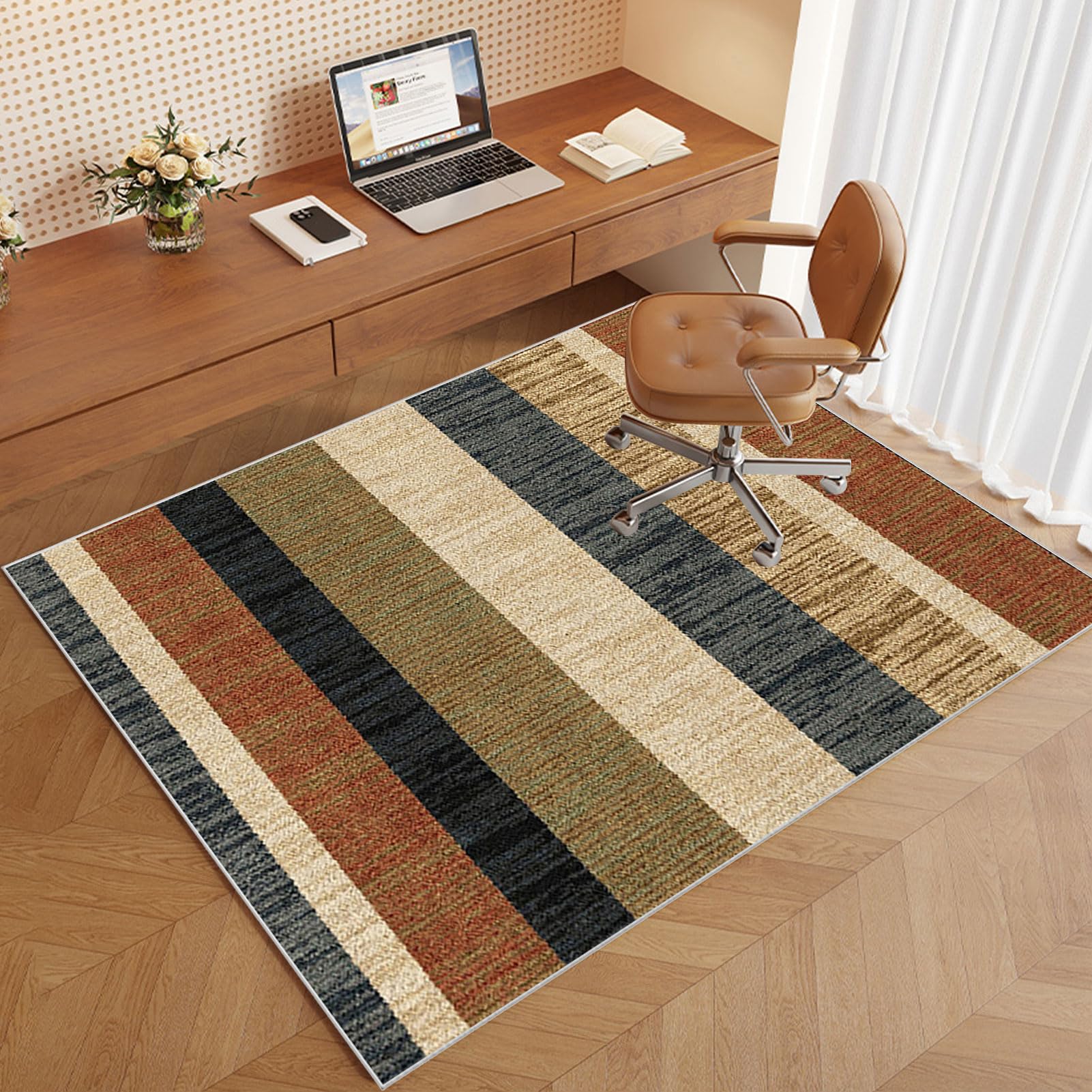 Alfombra Protectora para Silla de Oficina, Protector Suelo Silla Ruedas, Alfombra Silla Gaming, Alfombra para Protección de Suelos Duros, Tapete de Protección de Madera/baldosas 120 x 140 cm