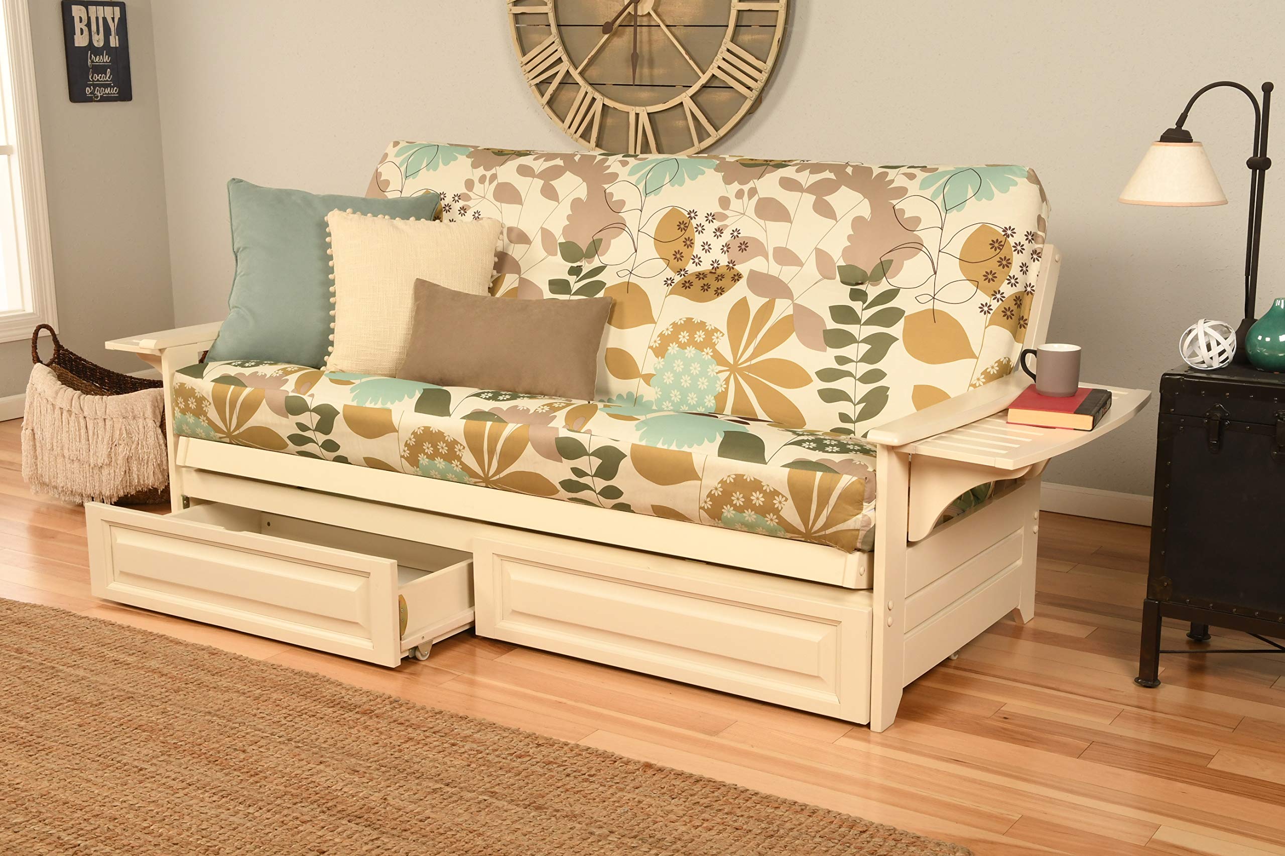 Buy Kodiak Furniture Phoenix Full Size Futon Set in Antique White with