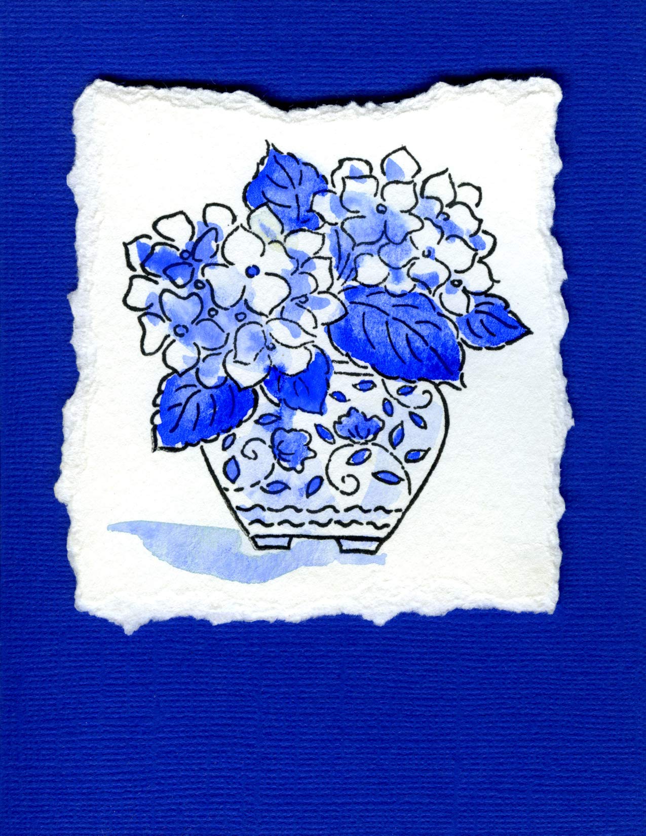 Stempelstempel aus Gummi, Blau