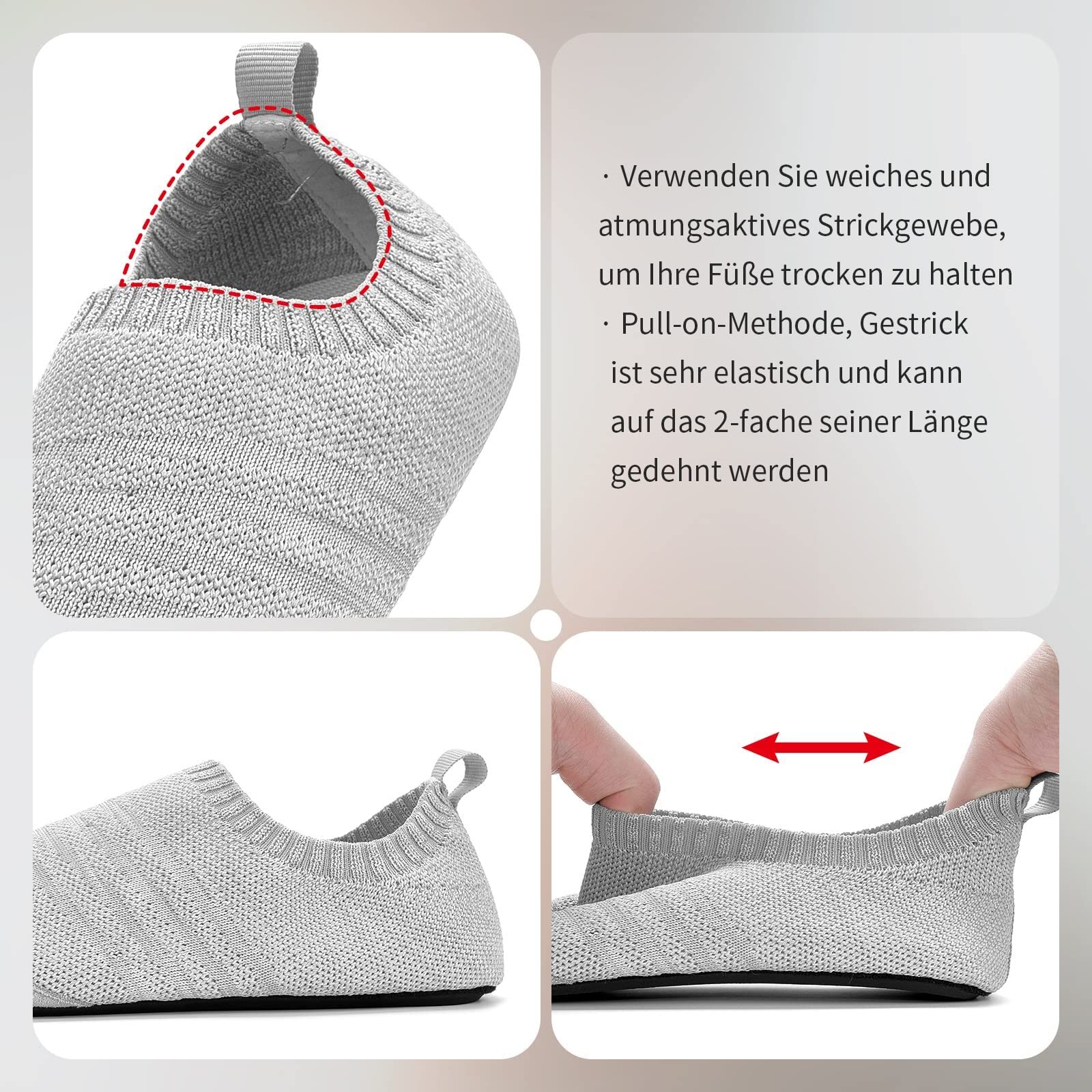 KOWAYI Unisex Zapatillas de Estar por casa Comodidad Interior Pantuflas Hombre Mujer Suave Antideslizante Slipper