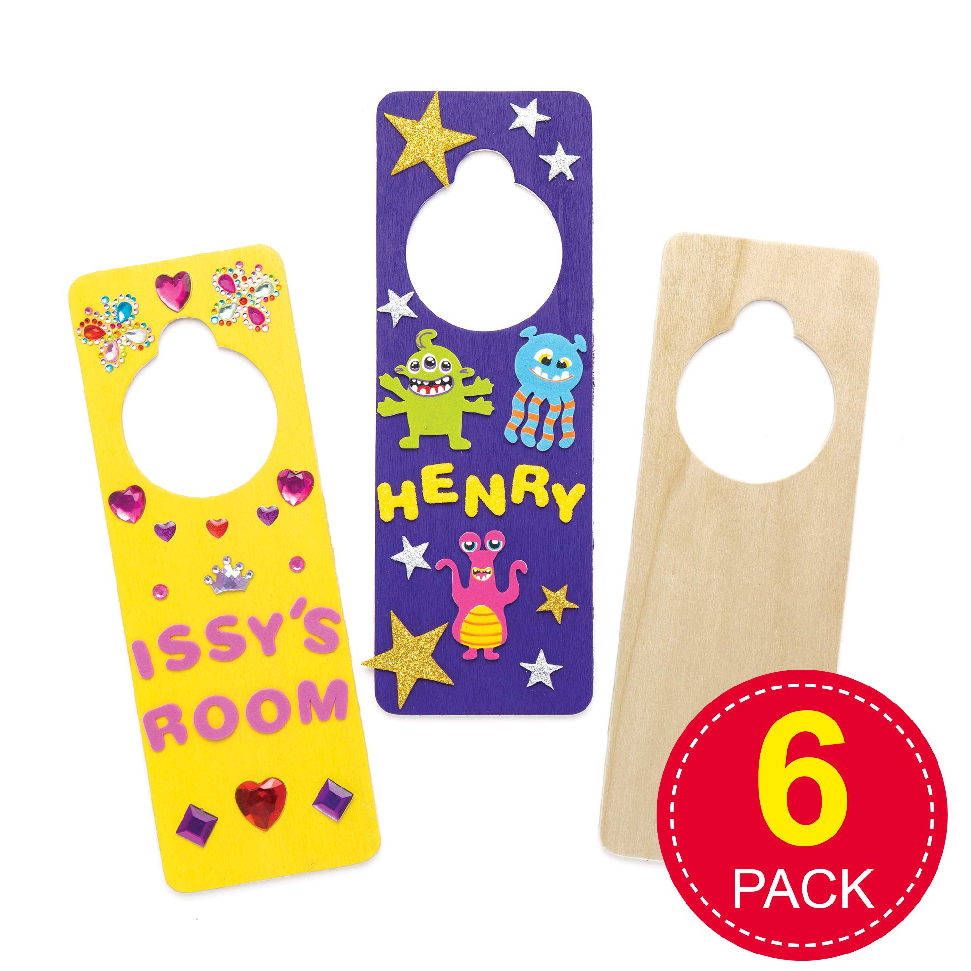Baker Ross Targhette Autoadesive Con Spilli – Kit Creativo 20 Pezzi Color Metallico Per Bambini