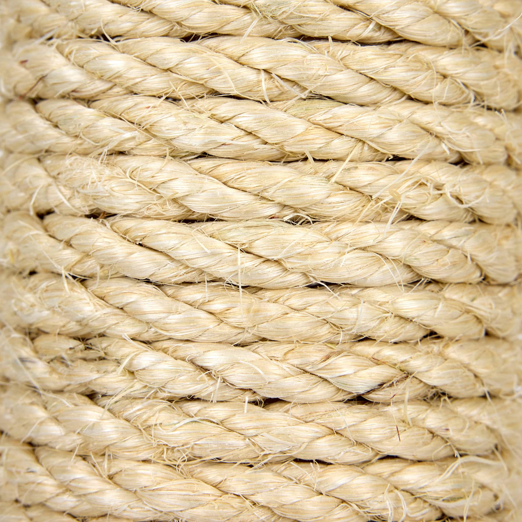 La Cordeline Corda Sisal naturale, 10 mm x 20 m, per albero dei gatti, riparazione e sostituzione di artiglio, decorazione, fai da te