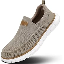 Mens Casual Slip On Loafers Boat Shoes Fashion Mesh Lightweight Oxfords Walking Slip in Sneakers Workout Soft Sole Blue