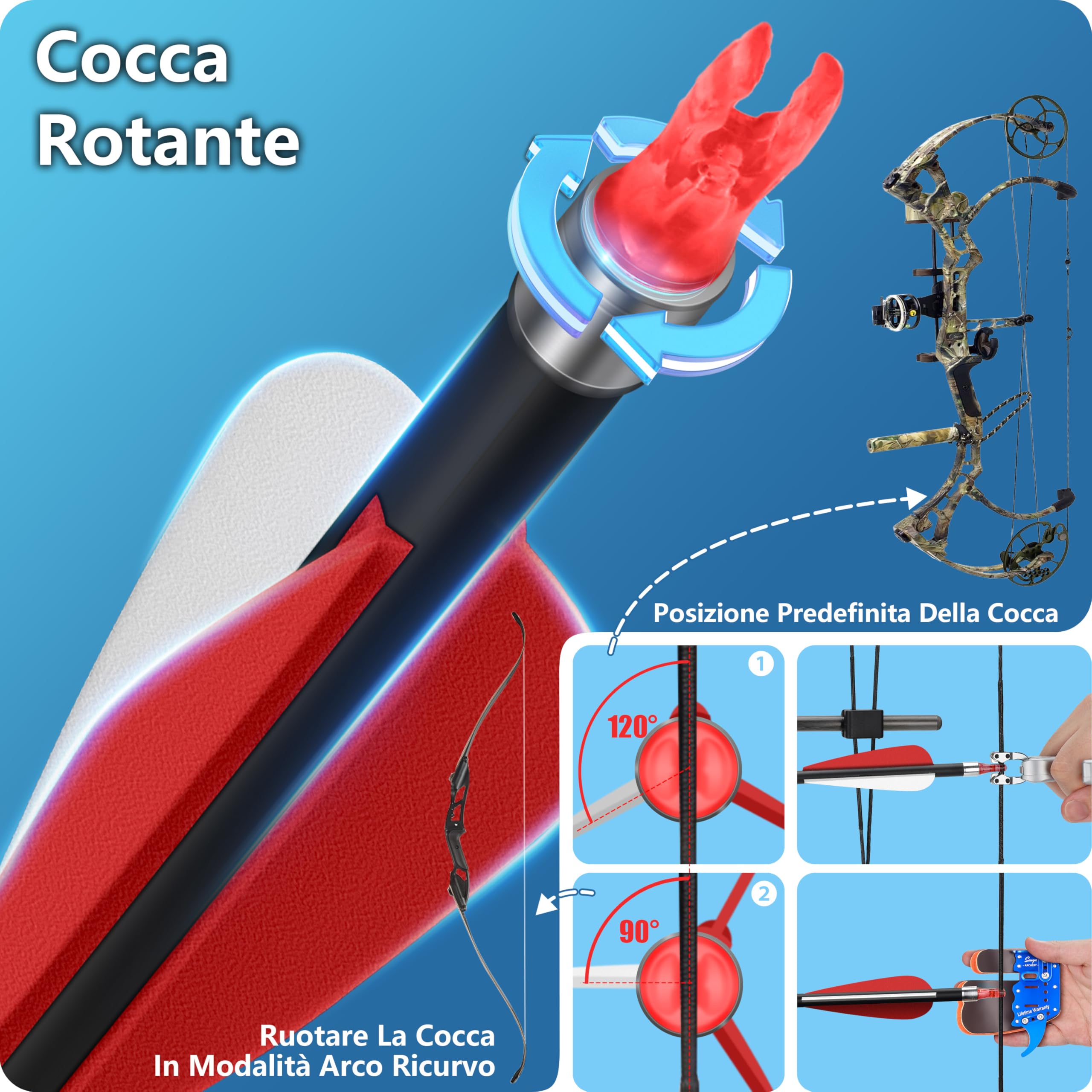 Sunya Frecce da Caccia Arco Compound e Arco ricurvo. Asta in Carbonio da 30 Pollici, Spina 400/500 con Punte Rimovibili. Confezione da 12 Pezzi