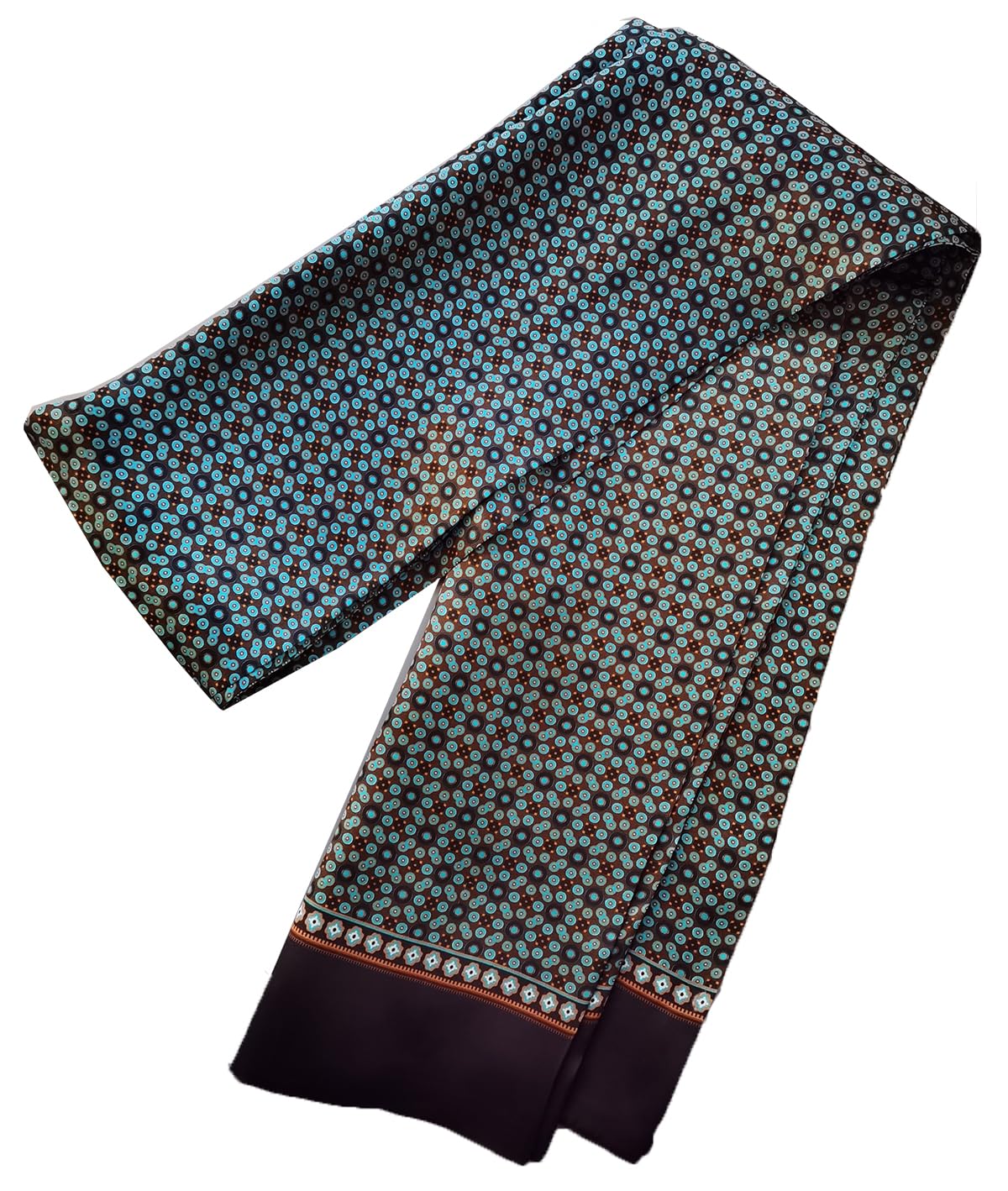 Men's 100 Silk Scarf Double Layers Fashion Neckerchief Formal Casual