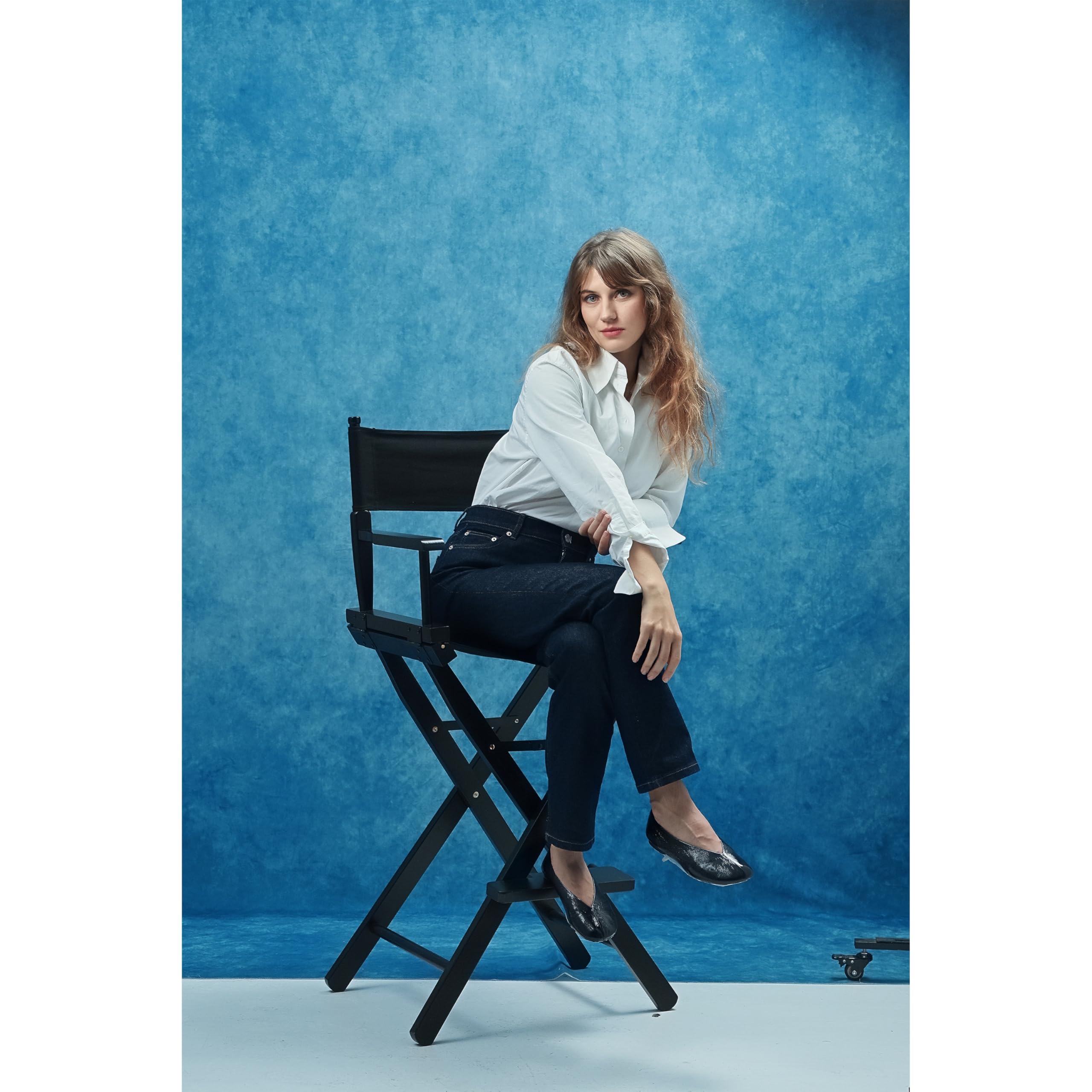 UrcTepics 6x8ft Red Abstract Photography Backdrop for Studio Portraits, Headshots - Textured Professional Background Cloth: 6×8 ft Abstract Blue