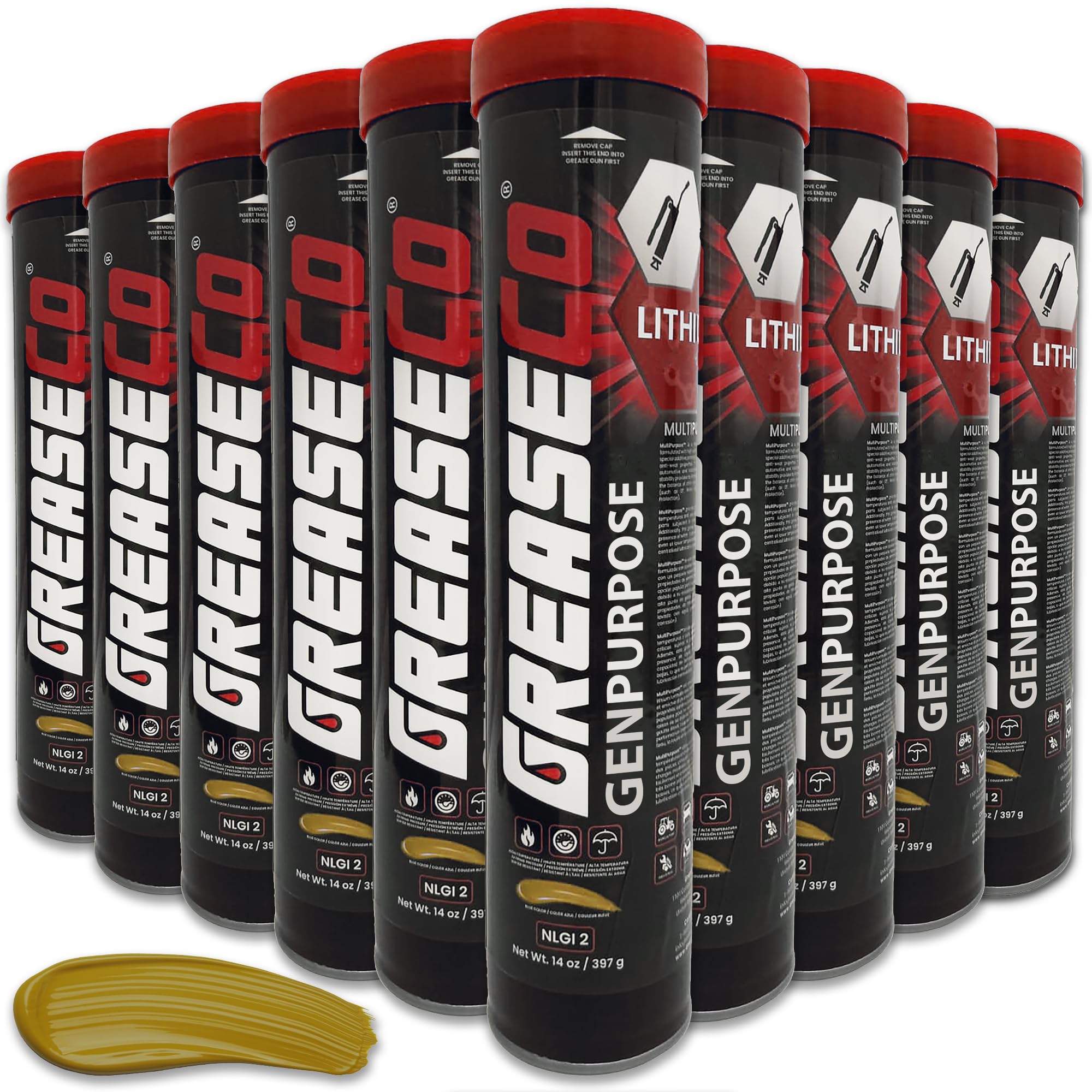 Amazon.com: GenPurpose™ Grease Tube 10 Pack | Lithium Grease EP