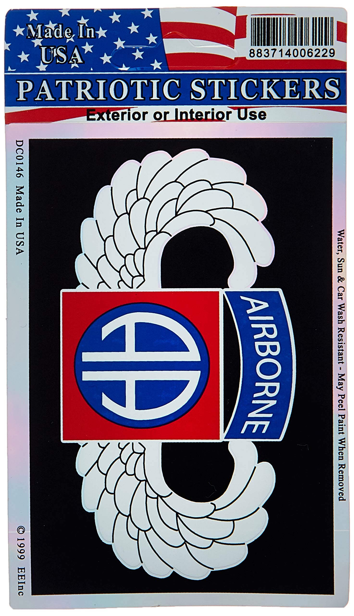 Pegatina militar 082ND A/B multicolor adhesivo ejercito EagleEmblems de 3x4 pulgadas 2