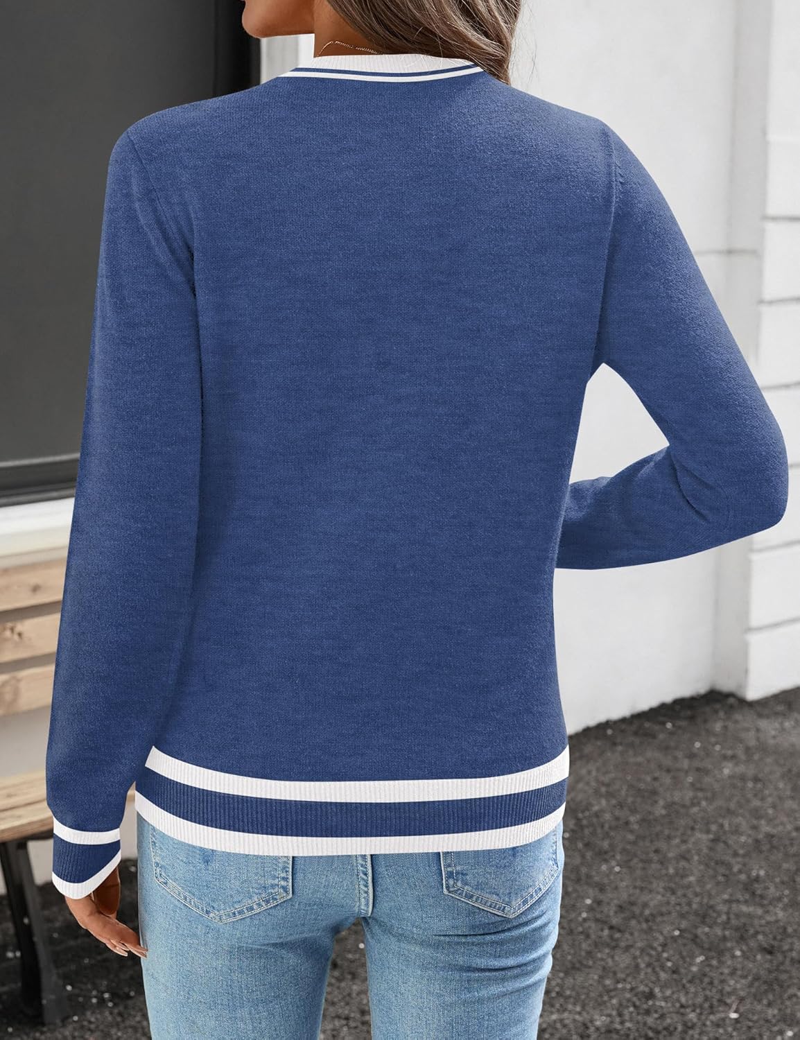 Ivicoer Womens Sweaters 2026 Trendy Long Sleeve Knit Pullover Light-Weight Crewneck Sweater Top S-XXL - Image 6