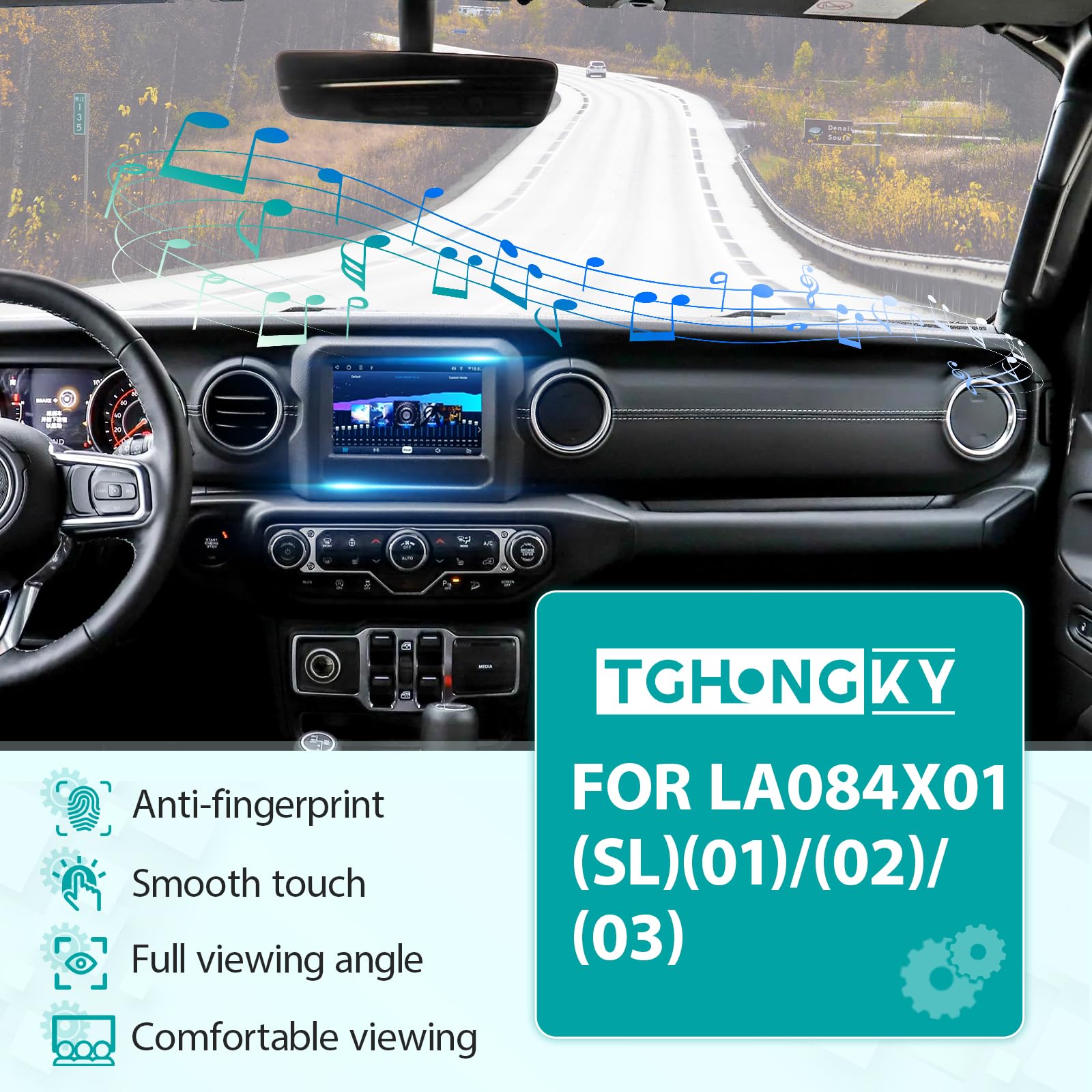 8,4" LA084X01 LCD Schermo per Dodge RAM Jeep Chrysler LA084X01(SL)(01)/(02)/(03) Touch Screen Vetro LCD per Uconnect 4C UAQ 2017-2022 Display con 4 Strumenti XXX