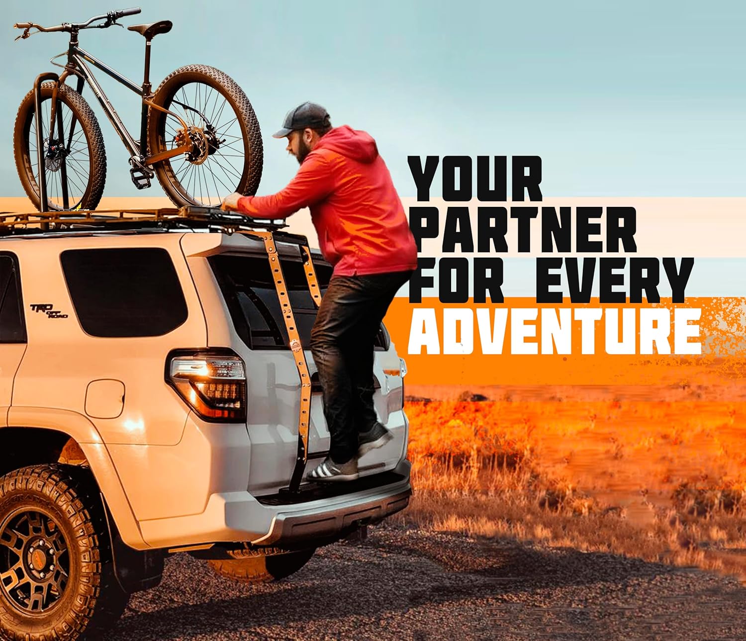 Summit Roof Ladder Compatible with Toyota 4Runner - Aluminum Hatch Ladder Off-Road Vehicles - Fits for 4Runner Models 2010-2024 - Corrosion-Resistant Roof Accessory - 250 lbs