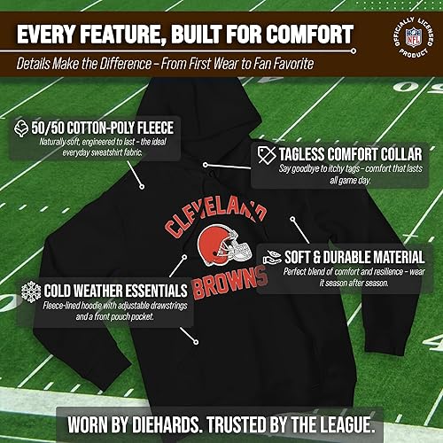 Miniatura 333 de Team Fan Apparel - Sudadera con capucha para adultos de NFL Gameday, mezcla de algodón y vellón de poliéster, abrígate y representa a tu