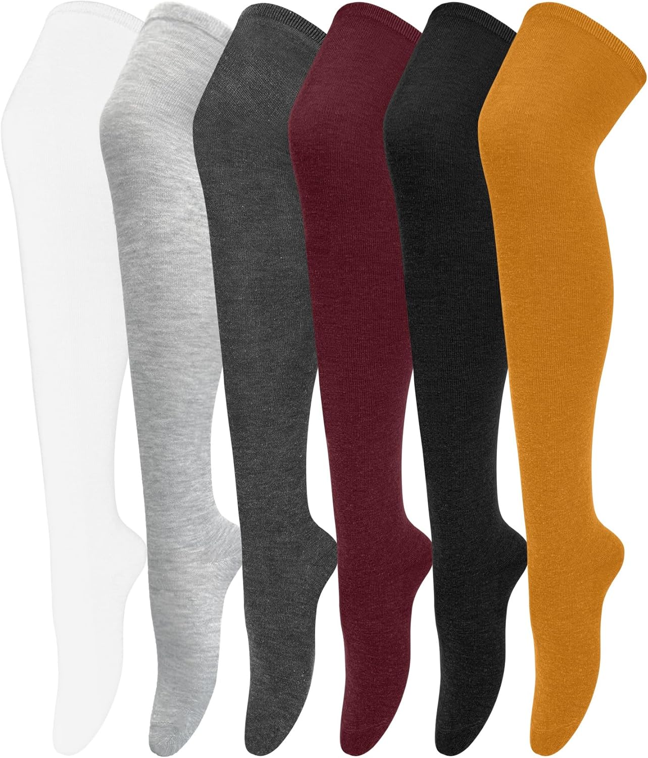 Chalier Thigh High Socks for Women Casual Thigh Socks Soft Comfort Womens Stockings for Holidays