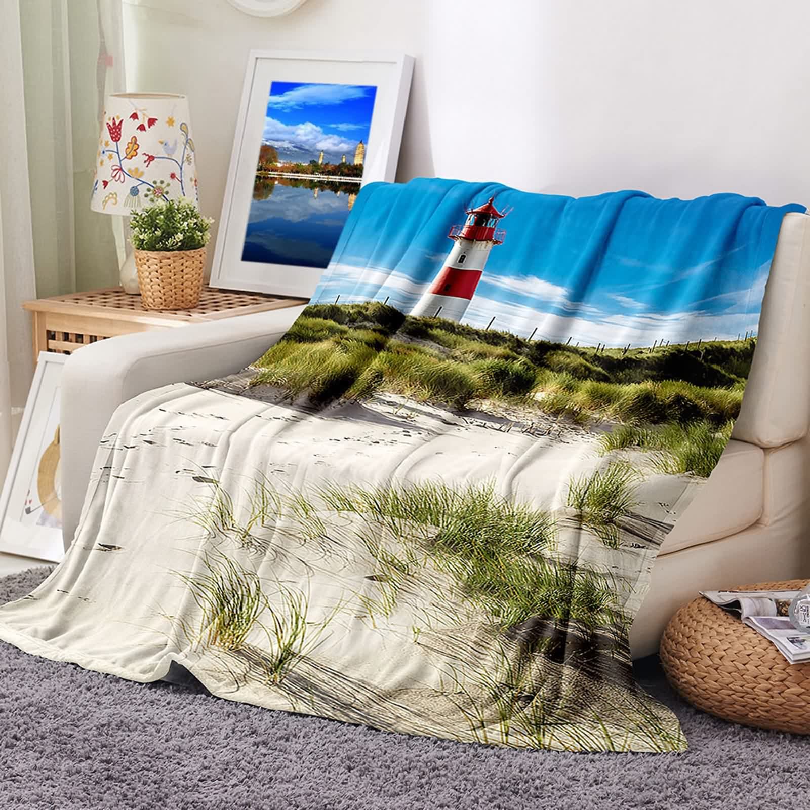 Couverture polaire flannel contre le froid plaid chaud doux KnSam