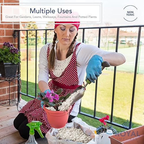 Vista 68 de Royal Imports Piedras decorativas de 5 libras, piedras de río, pinturas para acuarios de peces, grava, paisajismo, decoración del hogar natural