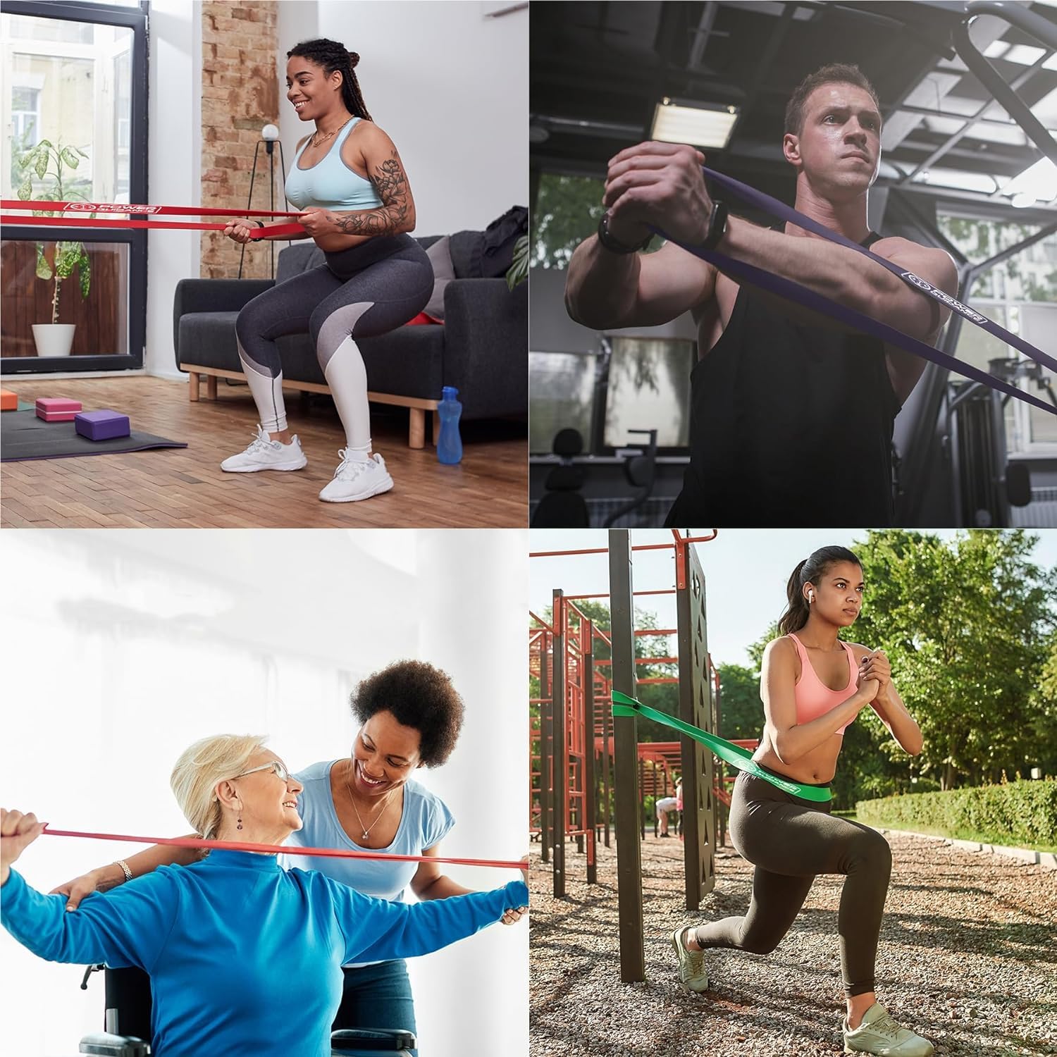 Bandas Resistência POWER GUIDANCE - Para Pull-ups E Exercícios