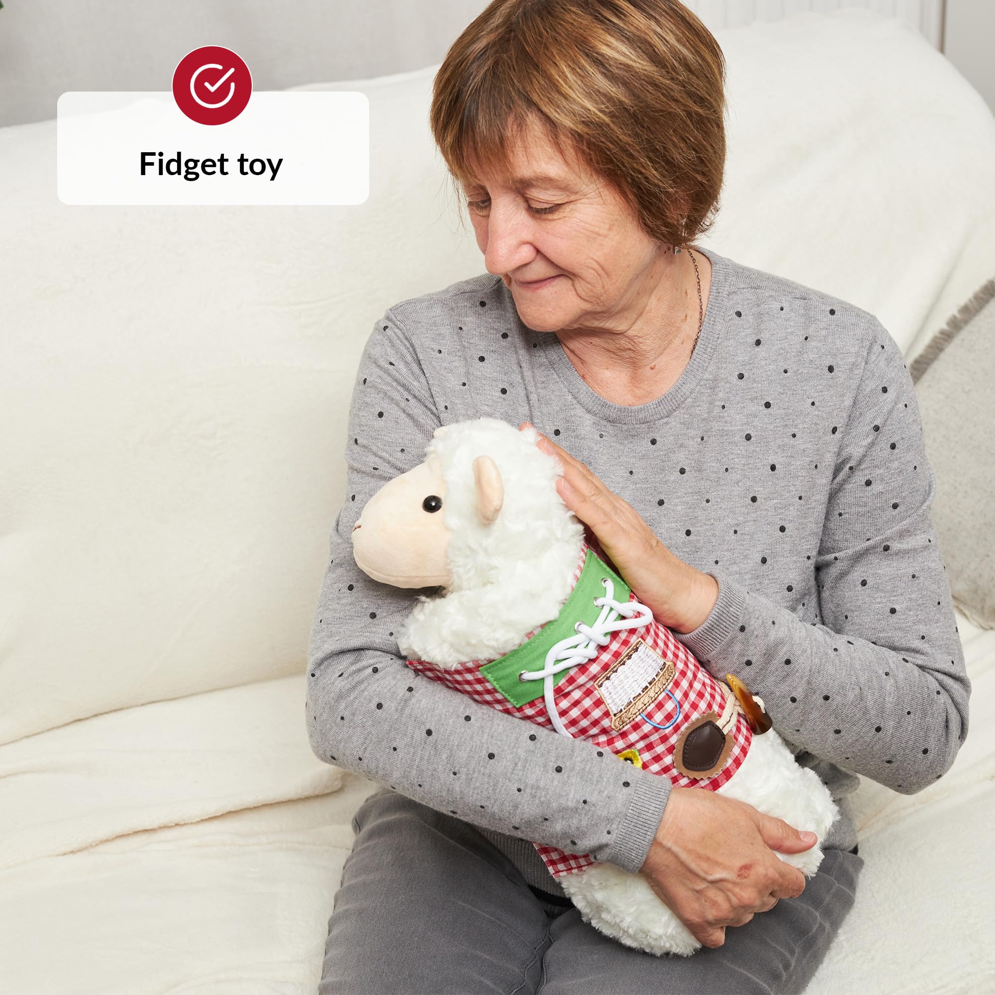 Fidget Muff e Coperta per Anziani | Articoli Sensoriali per Adulti | Giocattoli Fidget per Anziani | Regali per Residenti in Case di Riposo | Coperta Sensoriale | Fidget Muff | Attività per Anziani