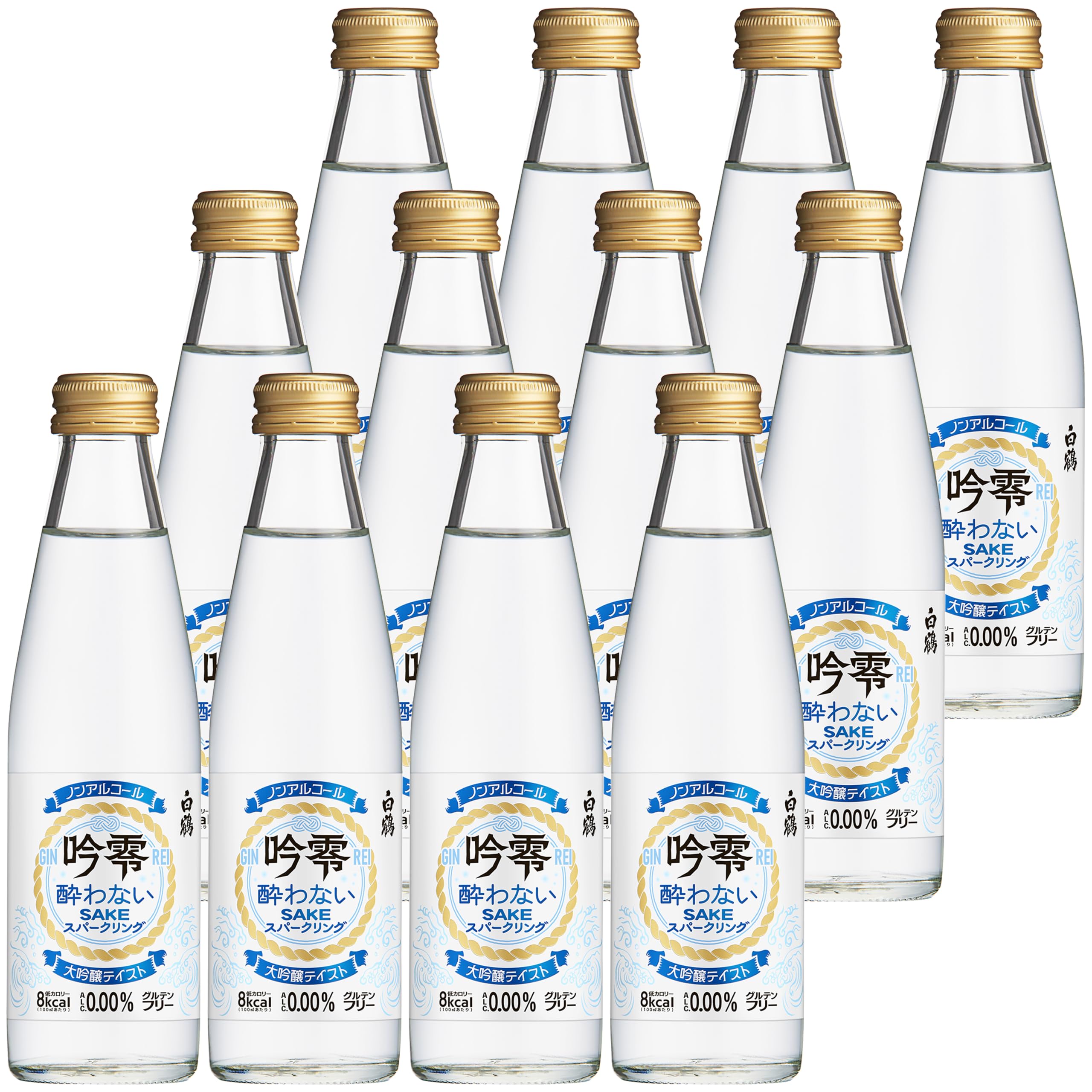Amazon.co.jp: 白鶴酒造 吟零 スパークリング 【 ノンルコール 日本酒