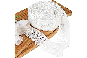 10 Yards 2.3'' Wide Fringe Trim, Cotton Tassel Fringe Trim, Sewing Fringe...