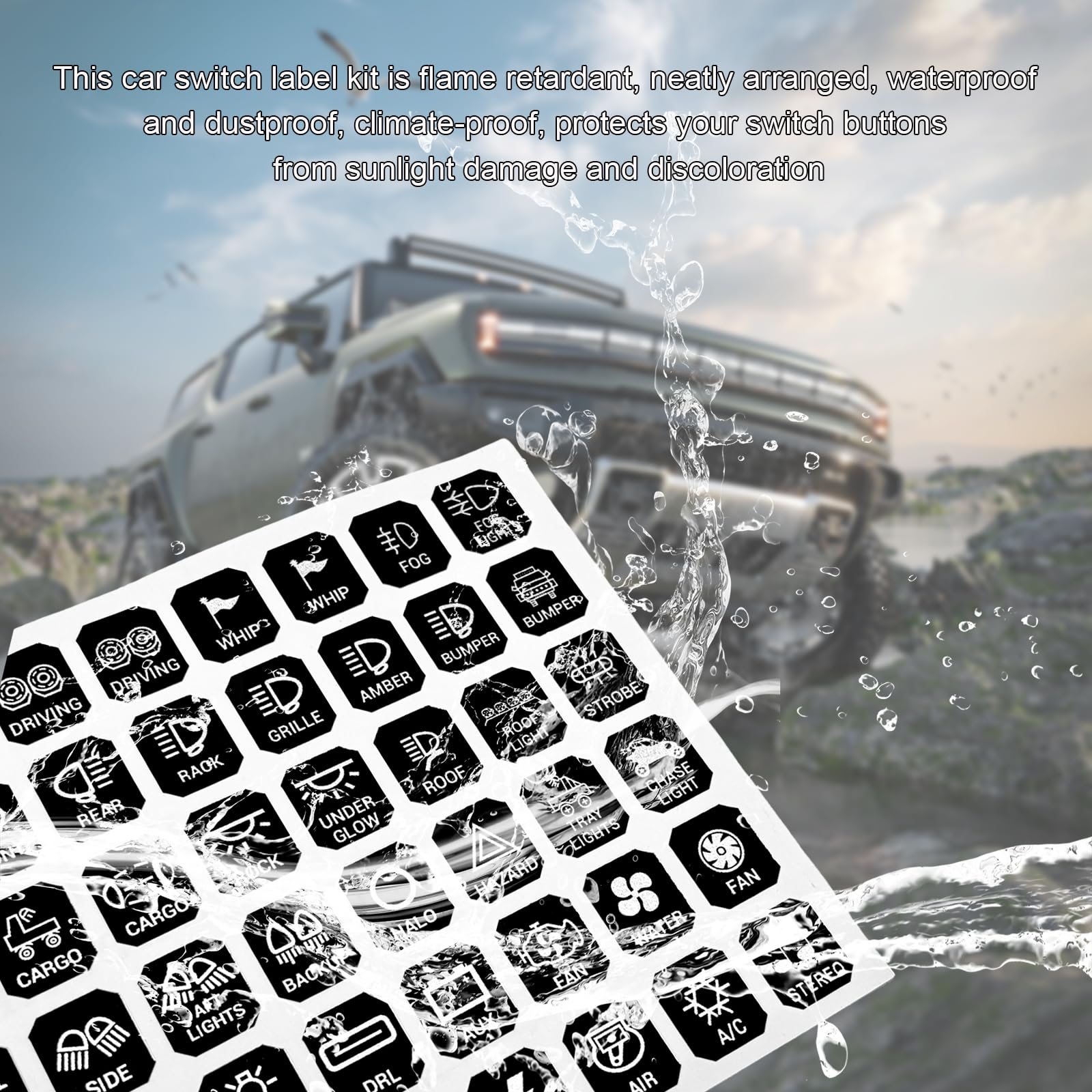 Sticker Rocker Panels Snapklik.com : KVAEY 120 PCS Car Decal Stickers, Graphic Text Auto ...